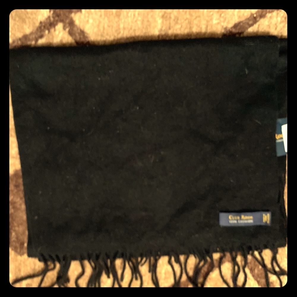 100% Black cashmere Scarf